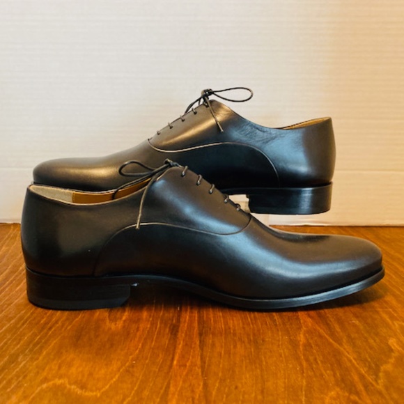 Owen Edward, black leather men\'s almond toe dress main image 12